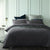 Madison Charcoal Quilted Bamboo Cotton Quilt Cover Set