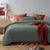 Stone Washed Sage Cotton Quilt Cover Set
