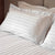 Satin Stripe 2cm White Top Sheet