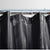 Satin Stripe Charcoal Shower Curtain With Rings