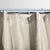 Satin Stripe Natural Shower Curtain With Rings
