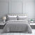 Studio Stripe Silver Quilt Cover Set