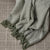 Alba Faux Mohair Throw Sage Green (130 x 170cm)