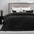Arna Fleece Queen Black Comforter Set (240 x 240cm)