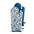 Floral Sonata Oven Mitt 2 PACK Blue (19 x 35cm)