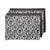 Floral Sonata Reversible Placemats Set 4 PACK Charcoal (33 x 48cm)