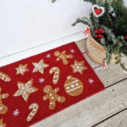 PVC Backed Coir Mat Gingerbread (45 x 75cm) by J Elliot – Cottonbox Pty Ltd
