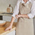 Jules Beige Cotton Linen Apron (83 x 68cm)