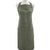 Jules Olive Green Cotton Linen Apron (83 x 68cm)