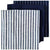Katerina Navy 3 PACK Tea Towel (50 x 70cm)