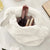 Layla Faux Fur Cosmetic Bag Ivory