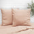 Linen Blush European Cushion Cover 2PK (65 x 65cm)