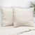 Linen White European Cushion Cover 2PK (65 x 65cm)