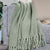 Louie Green Mist Throw (130 x 160cm)
