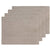 Miller Braided Sandstone 4 PACK Placemats (33 x 48cm)