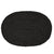 Madden Black 4 PACK Oval Placemats (35 x 50cm)