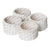 Pacifica Rattan Whitewash Napkin Ring Set of 4