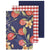 Pomegranate Navy 3 PACK Tea Towel (50 x 70cm)