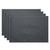 Simon Charcoal 4 PACK Placemat (33 x 48cm)