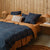 Douglas Navy Quilt Cover Set
