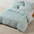 Layla Stripe Blue Quilt Cover Set