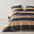 Rugby Stripe Bluestone Quilt Cover Set