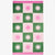 Suncheck Pink Green Beach Towel (95 x 175cm)