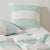 Vintage Wide Stripe Duck Egg European Pillowcase
