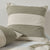 Vintage Wide Stripe Olive European Pillowcase