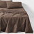 Volley Check Chocolate Sheet Set