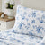 China Rose Midnight Blue Flannelette Sheet Set