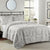 Venetia Grey Coverlet Set (220 x 240cm)