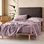 Lettie Lavender Flannelette Sheet Set