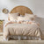 Classic Stripe Rose Quilt Cover Set