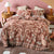 Messina Pink Clay Quilt Cover Set