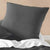 Micro Waffle Charcoal European Pillowcase