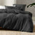 Micro Waffle Charcoal Quilt Cover Set