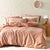 Raquelle Pink Clay Quilt Cover Set