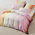 Sunrise Stripe Bubblegum Quilt Cover Set