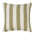 Vintage Stripe Pesto Cushion (48 x 48cm)