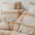 Wellington Waffle Honey Quilt Cover Set