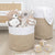 Cotton Rope Natural White Hamper