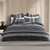 Hunter Charcoal Quilt Cover Set