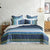 Zayn Blue Quilt Cover Set
