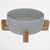Grey Pet Bowl With Stand Large