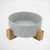 Grey Pet Bowl With Stand Medium