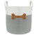 Dog Toy Hamper With Faux Leather Bone (30 x 30cm)