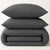 Comcale 225TC Charcoal Cotton Polyester Quilt Cover