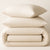 Comcale 225TC Ecru Cotton Polyester Quilt Cover
