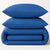 Comcale 225TC French Blue Cotton Polyester Quilt Cover